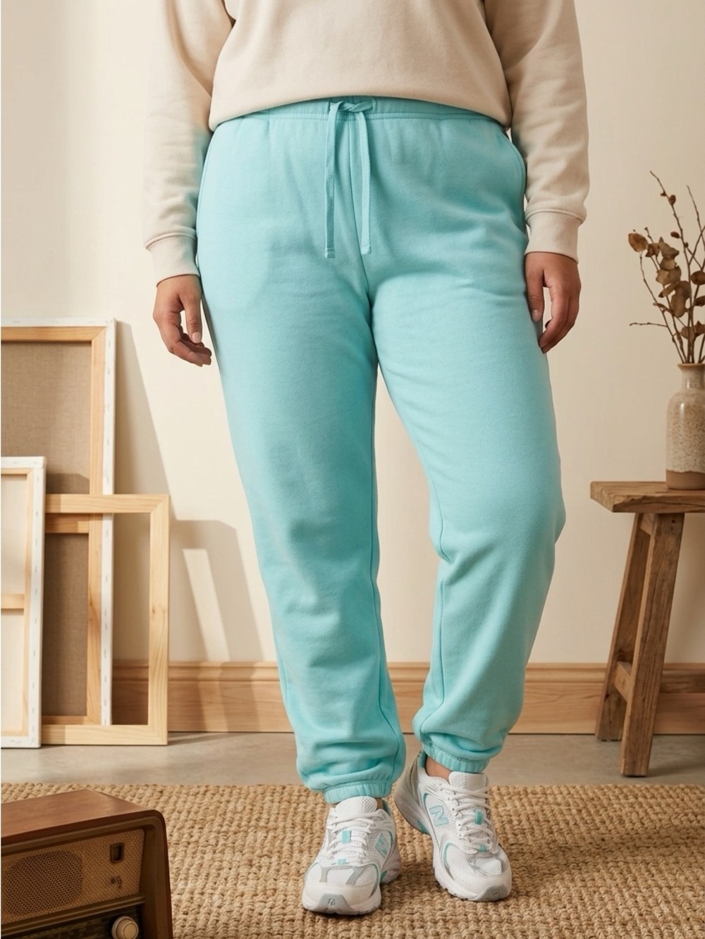NWT Xersion Plus Size Mint Green Drawstring Joggers Pants Athletic - Size XXL